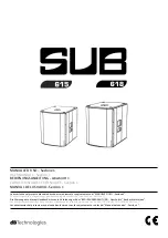 dB Technologies SUB 600 Series User Manual preview