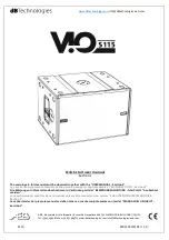 Preview for 1 page of dB Technologies VIO S115 Quick Start User Manual