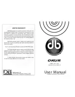 Preview for 1 page of dB OKUR A5 125.4 User Manual