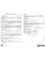 Preview for 3 page of dB OKUR A5 125.4 User Manual