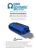 DBK Drymatic Boost Bar FGPH102 Instruction Manual preview