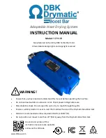 Preview for 1 page of DBK Drymatic Boost Bar FGPH109 Instruction Manual