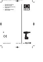 DBK EAS 14,4 2B Original Operating Instructions предпросмотр