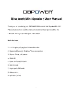 Preview for 1 page of DBPOWER BX-100 User Manual