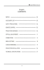 Preview for 3 page of DBPOWER L23 User Manual