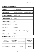 Предварительный просмотр 11 страницы DBPOWER TD0557FBA User Manual