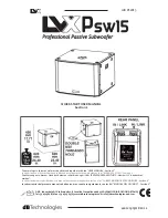 dBTechnologies LVX Psw15 Quick Start User Manual preview