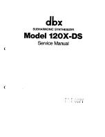 Preview for 1 page of dbx 120X-DS Service Manual