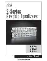 Preview for 1 page of dbx 131s Graphic EQ User Manual