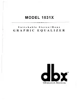 dbx 1531X Operation Manual предпросмотр