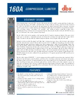 Предварительный просмотр 1 страницы dbx 160A Brochure & Specs