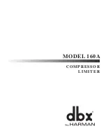 dbx 160A Instructions Manual preview