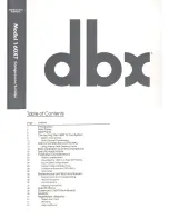 dbx 160XT Instruction Manual preview