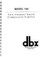 dbx 166 Service Manual предпросмотр