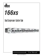 dbx 166xs User Manual preview