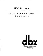 dbx 168A Operation & Service Manual предпросмотр