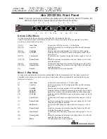 Preview for 7 page of dbx 223/223XL Operation Manual