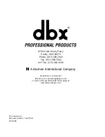 Предварительный просмотр 16 страницы dbx 223/223XL Operation Manual