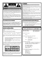 Предварительный просмотр 2 страницы dbx 262 Operation Manual