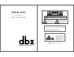 Предварительный просмотр 1 страницы dbx 263A Operation Manual