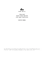 dbx 3BX III Service Manual preview