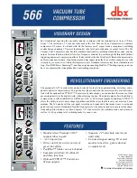 dbx 566 Brochure & Specs preview