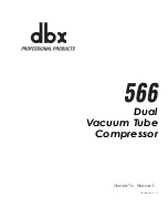 dbx 566 Owner'S Manual предпросмотр