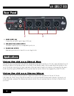 Предварительный просмотр 6 страницы dbx Di4 Owner'S Manual