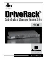 dbx DriveRack 260 User Manual предпросмотр