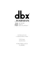 Предварительный просмотр 70 страницы dbx DriveRack 260 User Manual