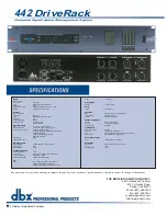 Preview for 2 page of dbx DriveRack 442 Brochure & Specs