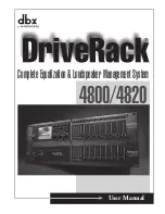 dbx DriveRack 4800 User Manual preview
