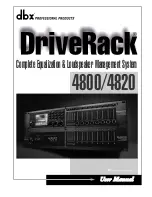 dbx DriveRack 4820 User Manual preview