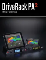 Preview for 1 page of dbx DriveRack PA2 Owner'S Manual