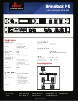 Preview for 2 page of dbx DriveRack PX Features & Specifications