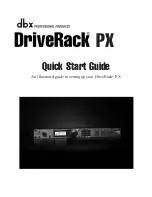 dbx DriveRack PX Manual предпросмотр