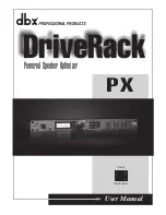 dbx DriveRack PX User Manual предпросмотр