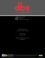 Предварительный просмотр 116 страницы dbx DriveRack VENU 360 Owner'S Manual