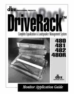 Предварительный просмотр 1 страницы dbx DriveRack Monitor Application Manual