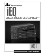 Preview for 1 page of dbx iEQ-15 User Manual