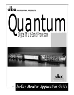 Preview for 1 page of dbx QUANTUM Application Manual