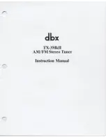 dbx TX-3MkII Instruction Manual preview