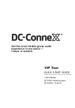 DC-Connex VIP Tour Quick Start Manual preview