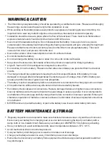 Preview for 2 page of DC MONT DC-LFP-BLK-100 User Manual