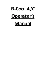 Предварительный просмотр 1 страницы DC Power Solutions B-COOL9000RM Operator'S Manual