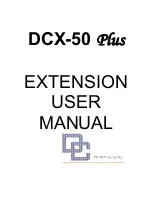 Preview for 1 page of DC Technologies DCX-50 Plus Extension User Manual