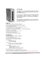 Preview for 2 page of DCE ANS-205 User Manual