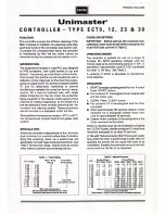 Preview for 9 page of DCE Unimaster UMA 100H Datasheet