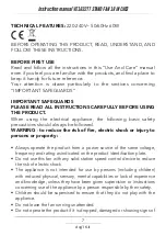 Preview for 8 page of DCG CLIMA VE1632TT Instruction Manual