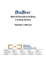 DCI DigiTrak Mark III Operator'S Manual preview